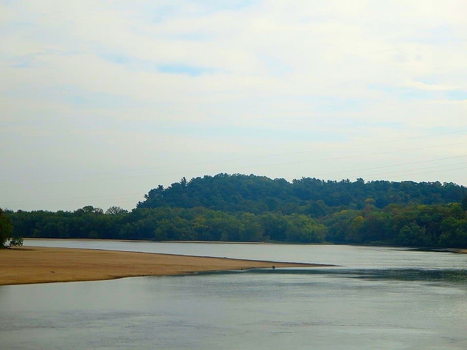 Great beach on Wisconsin River